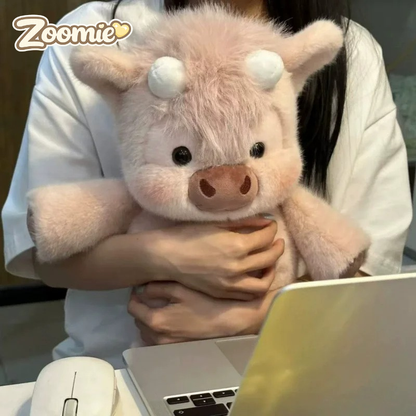 Zoomie® Running Highland Cow Plushie