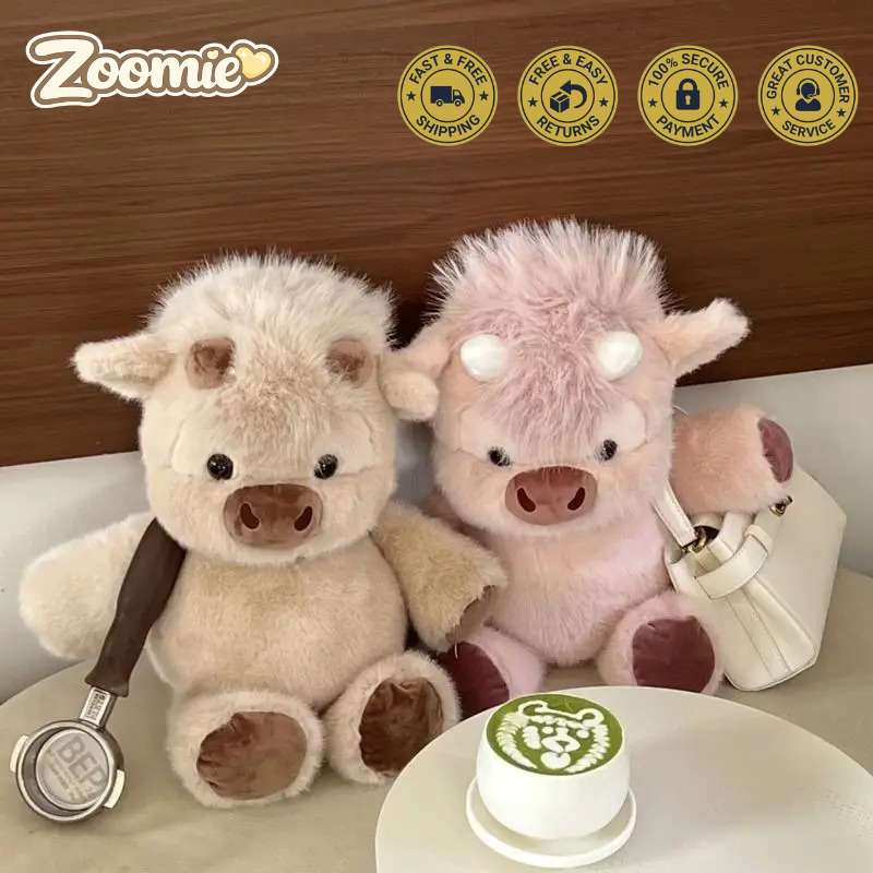 Zoomie® Running Highland Cow Plushie