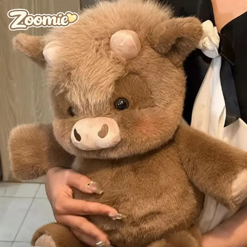 Zoomie® Running Highland Cow Plushie